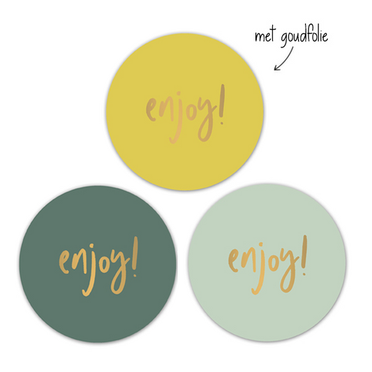 Cadeaustickers | Enjoy Chic | 10x