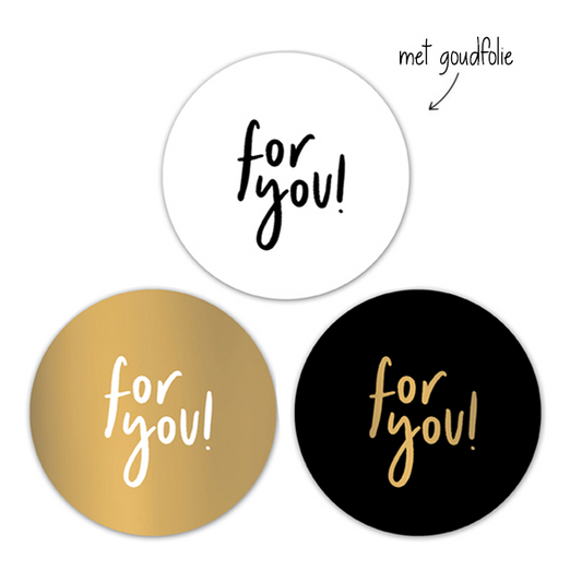 Cadeaustickers | For You Chic | 10x