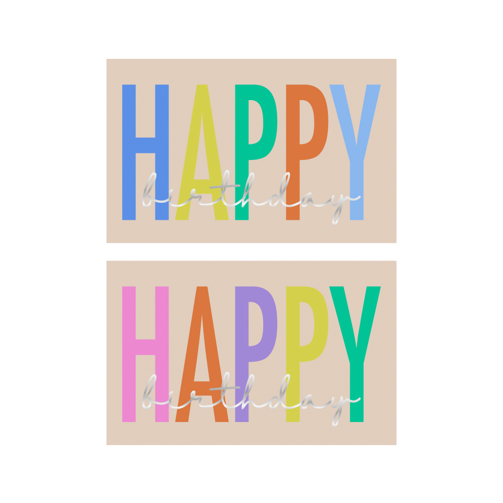 Cadeaustickers | Happy Birthday | 10x