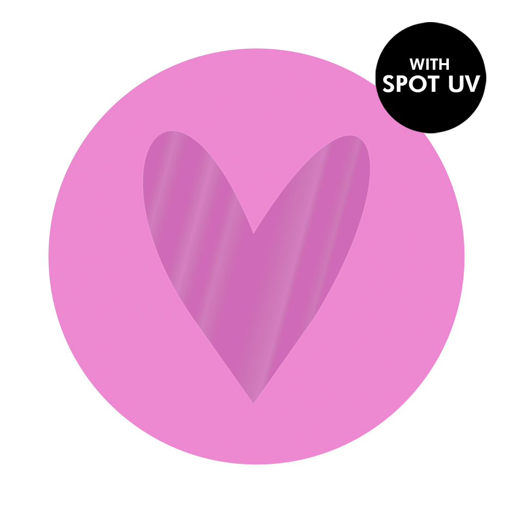 Cadeaustickers | Pink Heart | 10x