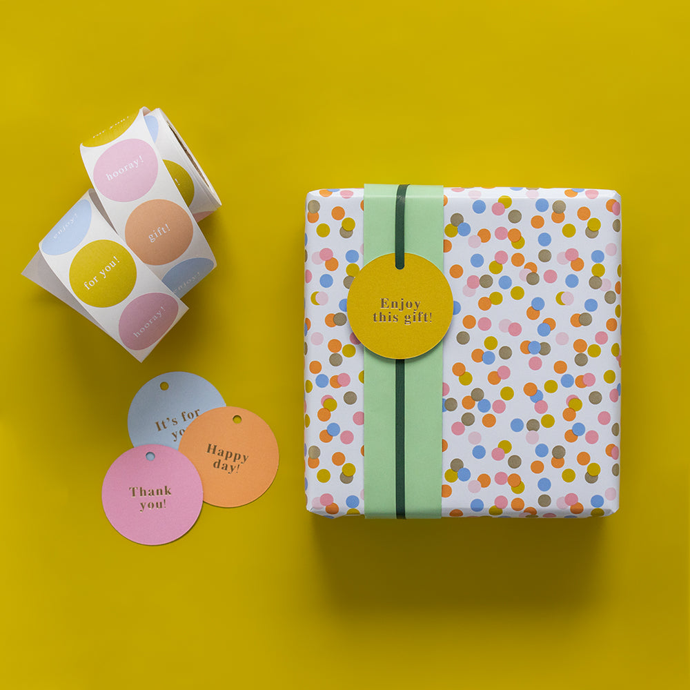 Cadeaulabels | Happy | 4x