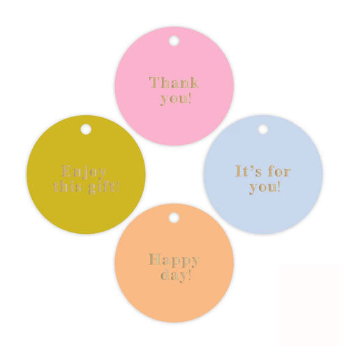 Cadeaulabels | Happy | 4x