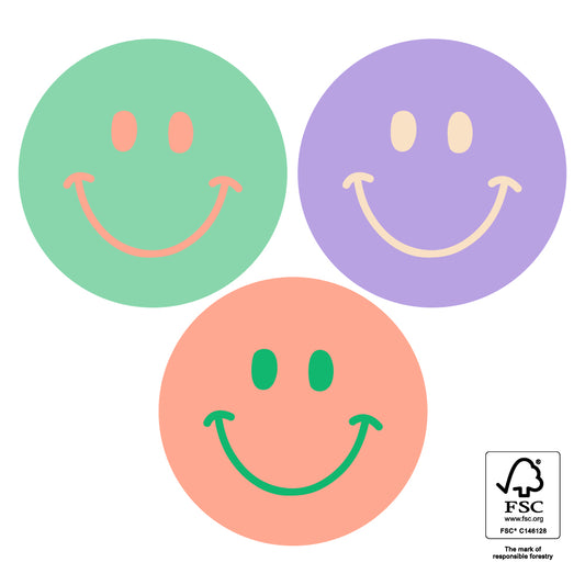 Cadeaustickers | Bright Smiley | 10x